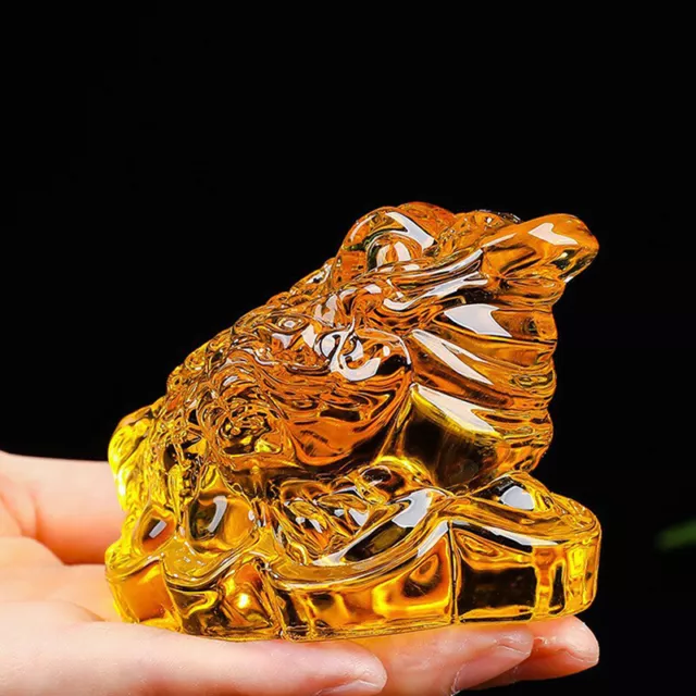 Feng Shui Toad Money Lucky Fortune Wealth Chinese Golden Frog Toad Coin Ornament