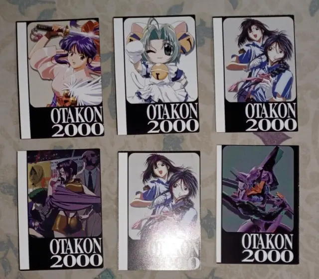 OTAKON 2000 Anime Convention Blank 2-sided Badge Set