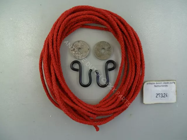 High Quality Braided Red Flaxcord For French Morbier Comtoise Or Lantern Clock High Quality Braided Red Flaxcord For French Morbier Comtoise Or Lantern Clock