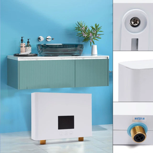 KITCHEN ELECTRIC HOT Tankless Water Heater Shower Instant Boiler