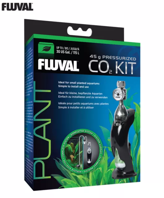 Fluval Plant 45G Pressurized Co2 Kit Aquarium Fish Tank Plant Growth Health