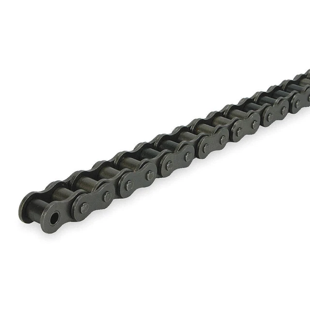 DAYTON 2YDW5 Roller Chain,10ft,Riveted Pin,Steel