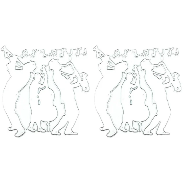 2x Stanzform Stanze zum Prägen und Prägen Bastelstanze Stanzform aus Metall