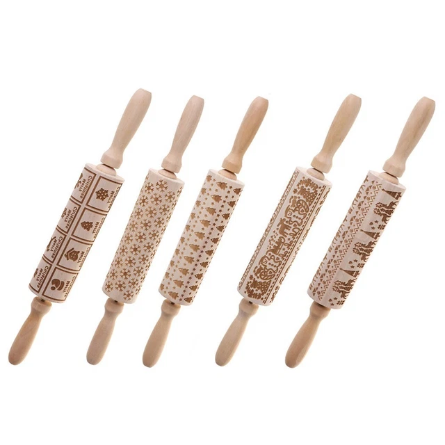 Pin rodante en relieve 35*4,5 cm accesorio de hornear herramienta de horneado lo último nuevo práctico