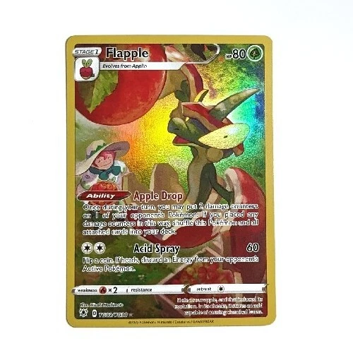 Pokémon TCG Flapple Astral Radiance TG02/TG30 NM + Marnie Sleeve x 1