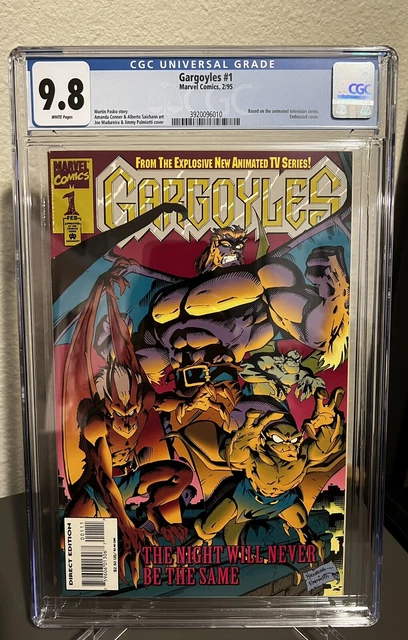 Gargoyles #1  CGC 9.8 White Pgs  1st Issue Embossed Cover! Marvel Comic 1995
