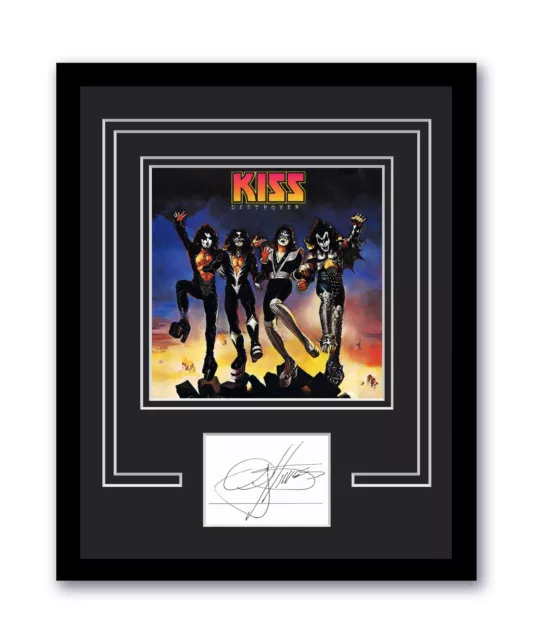 KISS Destroyer Gene Simmons Autographed Signed 11x14 Framed Photo ACOA