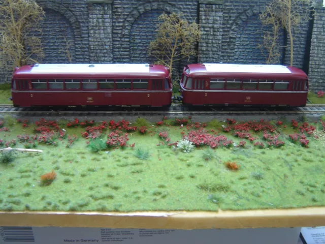 Märklin HO 3016 Schienenbus m. Beiwagen 4018 der DB "Gebraucht"(229K)