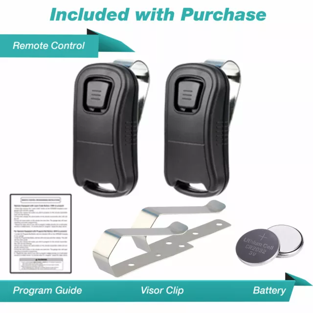 2 For Genie Intellicode G1T-BX 38501R Garage Door Opener Remote (1995-Current)