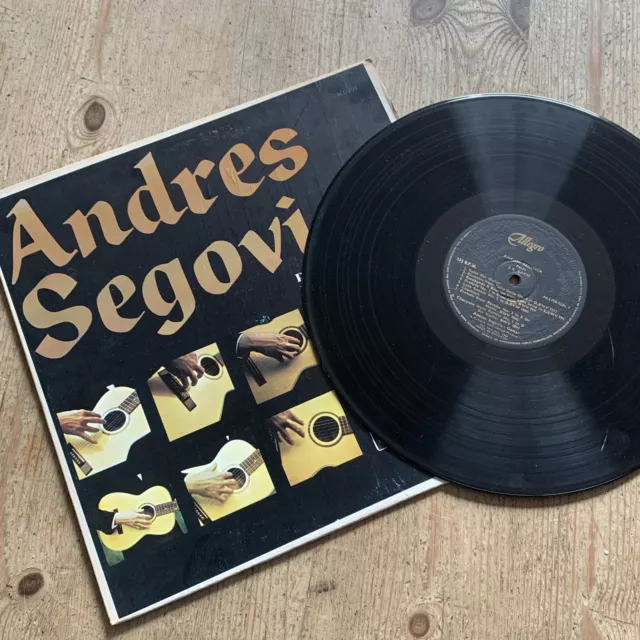 ANDRES SEGOVIA Plays J. S. Bach 1964 Vinyl LP / Edith Weiss-Mann Harp ‎ALL750