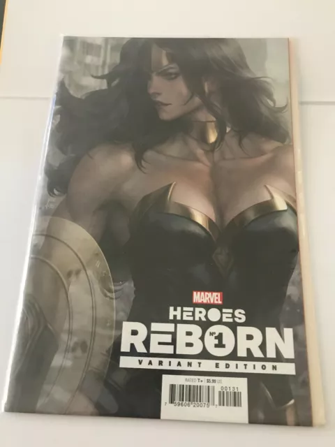 2021 Marvel Heroes Reborn Artgerm Variant Cover #1 (Wonder Woman Cover)