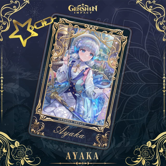 Genshin Impact Kamisato Ayaka Anime Acrylic Keychain Itabag Key Chain Pendant