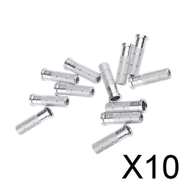 10x 12 piezas insertos de aluminio, se adapta a 6,2 mm de identificación, tradicional