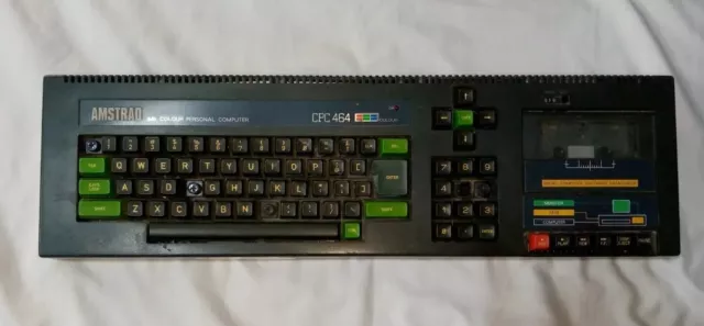 Computadora personal vintage Amstrad CPC 464, 64 K color, piezas/reparación sin probar