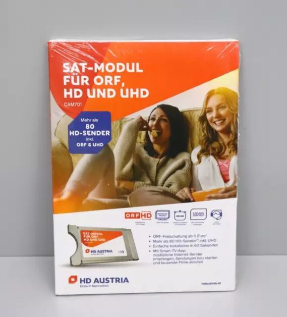 HD Austria CI Modul CAM701 HD Karte ORF HD, ATV HD, PULS 4 HD VERSIEGELT