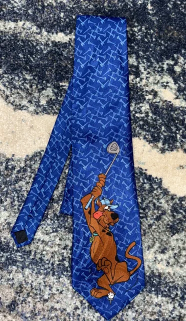 Scooby Doo Tie Mens Necktie Vintage Cartoon Network Hanna Barbera 1999