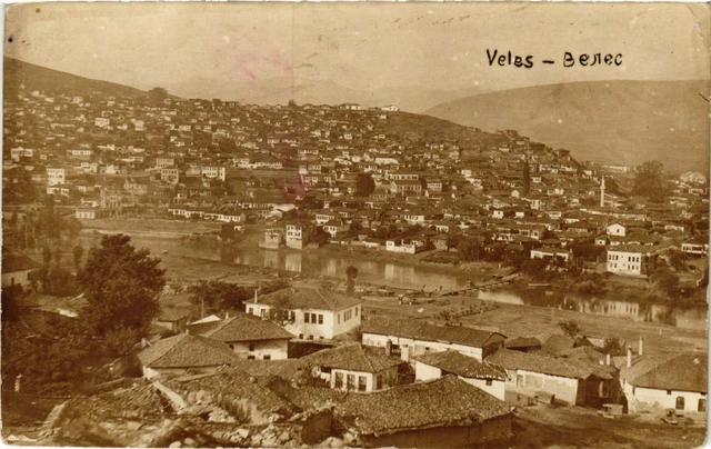 CPA AK Real Photo Card VELES Panorama MACEDONIA SERBIA (709246)