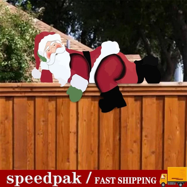 Weihnachtsgartenzaun Peeker Weihnachtsmann, Elch, Schneemann Garten Weihnachten Outdoor r T5P1