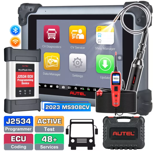 Autel MaxiSYS CV MS908CV Diesel Truck Scanner Heavy Duty Diagnostic Scan Tool