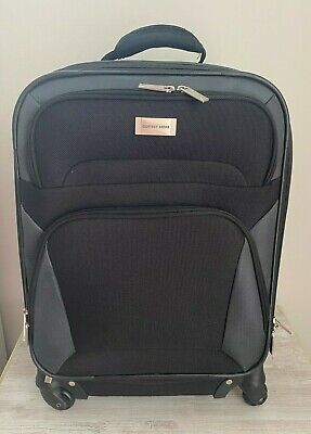 Geoffrey Beene Black 20" Wheeled Carry On Lined Airline Luggage