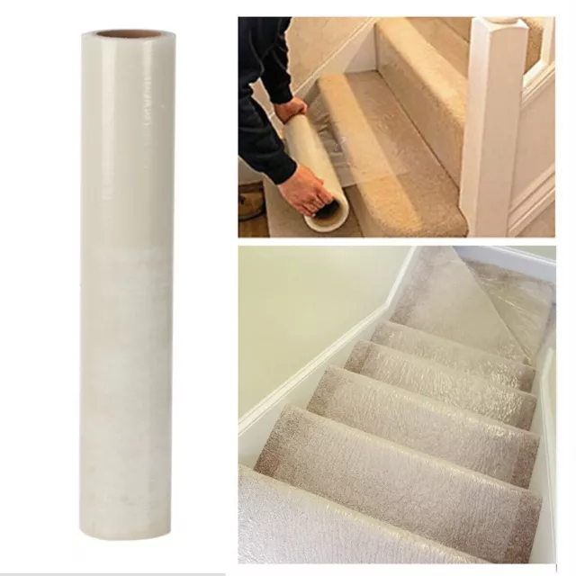 Self Adhesive Carpet Protection Dust Film Stair Floor Paint Protector Cover Roll