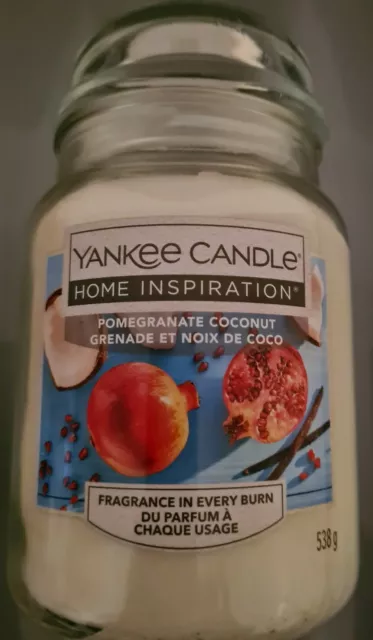 Grand pot bougie Yankee grenade noix de coco rare inspirations maison rare