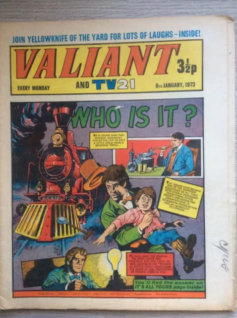 Valiant and TV21 6/1/73 Star Trek, Kelly’s Eye, Janus Stark, Fleetway UK Comic