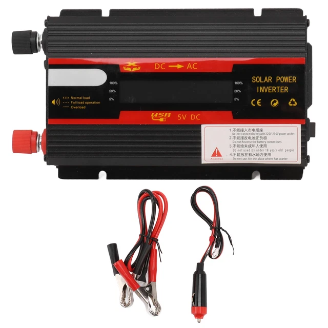 Convertisseur De Puissance De Voiture Onduleur Solaire Universel Double Tension