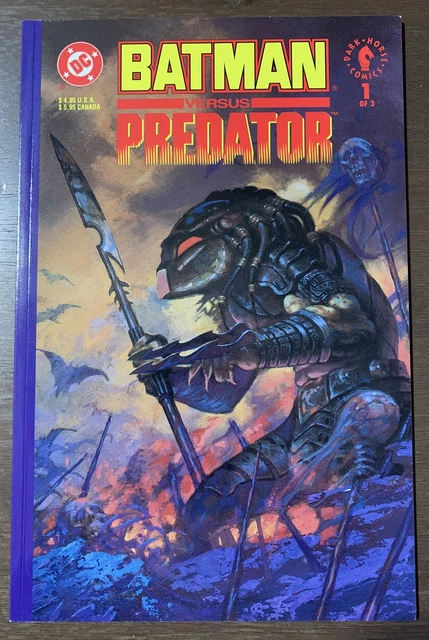 Batman Versus Predator #s 1-3 (1991) DC/Dark Horse Comics First Print