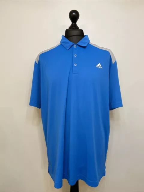 Polo Adidas Golf, colore blu, taglia XL