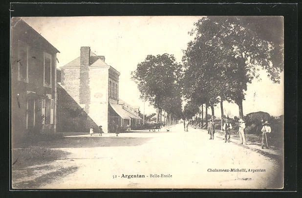 CPA Argentan, vue de la rue am Restaurant Belle-Etoile 1916
