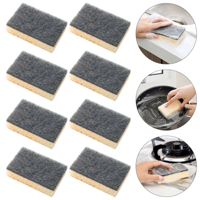 24 piezas esponja limpieza de doble cara Heavy Duty Scrub esponjas limpieza C
