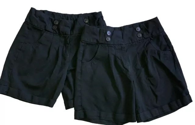 Black Girls School Shorts Age 11 Years From NEXT