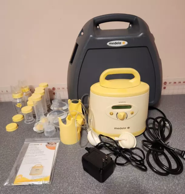 Medela Symphony Double Electric Breast Pump w/ Storage Case 1833hrs & accessorie
