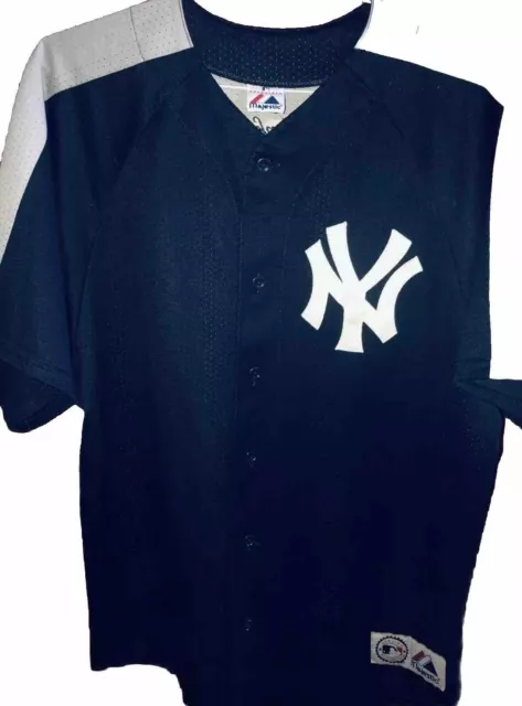Vintage Majestic Baseball Team Jersey New York Yankees Mens Large MLB Shirt NYC