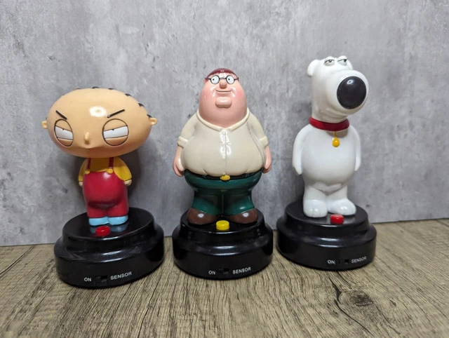 Talking Family Guy Statue Lot By Gemmy 2004 & 2005 Brian, Stewie, Peter Griffin Talking Family Guy Statue Lot By Gemmy 2004 & 2005 Brian, Stewie, Peter Griffin