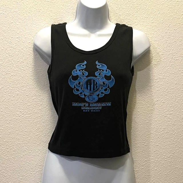 Women's Vintage Hog’s Breath Saloon Key West Florida Graphic Tank Top Sz L