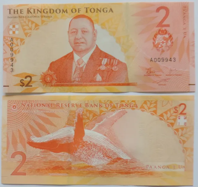 billet de 2 paanga du Tonga de 2024