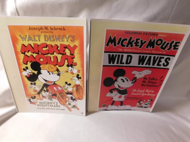 WALT DISNEY MICKEY Mouse Movie Poster Prints Wild Waves and Mickey's ...