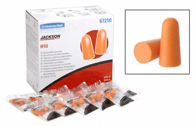 Kimberly Clark Earplugs Foam Disposable Orange No Cord 67210 H10 200 PC New
