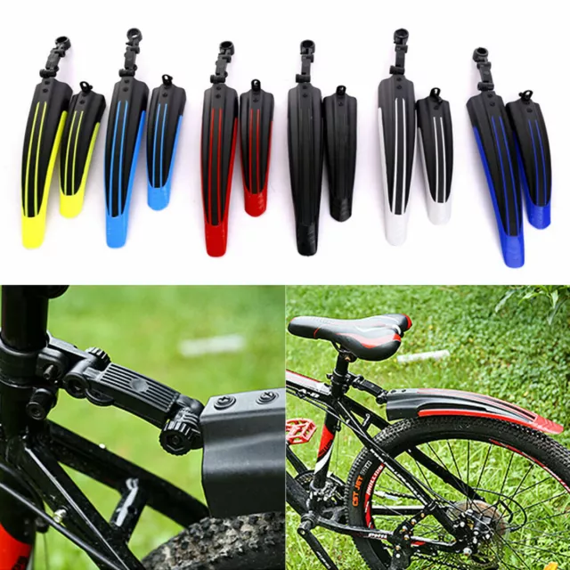 2x Bicycle Mudguard Front Rear Tyre Fender MTB Mountain Bicycle Bike Accessoy