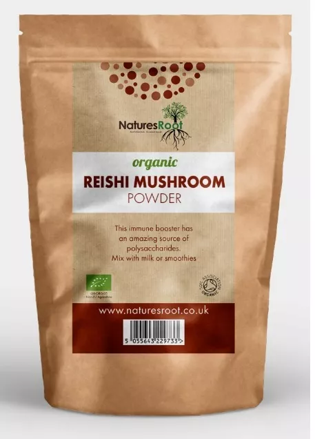 Premium Bio Reishi Pilzpulver - Immun Boost & natürliche Entgiftung, vegan