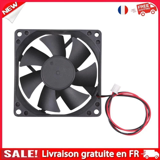 COMPUTER FAN 8025 Desktop PC Case Cooling Fan DC 12V 2-Pin 2-Wire ...