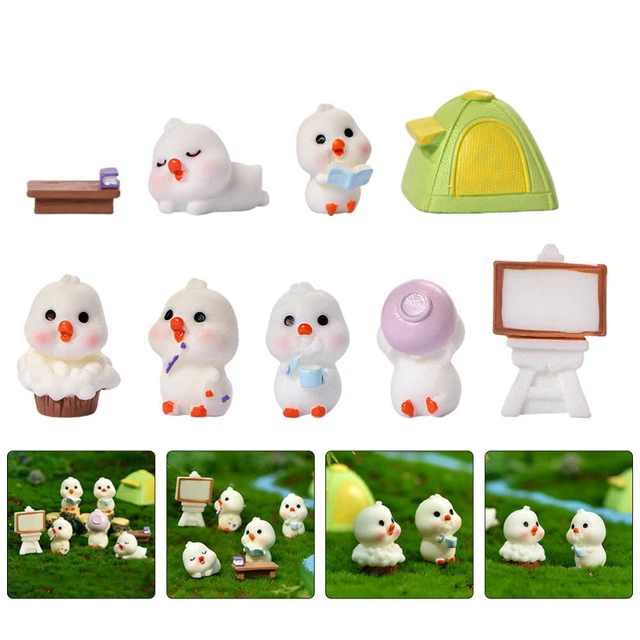 1 Set Urlaub Tafelaufsatz Ente Rasen Ornamente Moos Garten Ornament