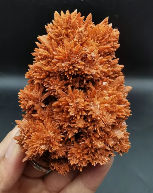 179g  New Find Natural Orange Calcite Crystal Cluster Mineral Specimen Yunnan