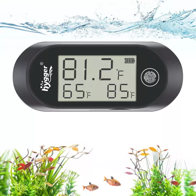 Hygger Digital Aquarium Thermometer with Alarm for Fish Shrimp Tank