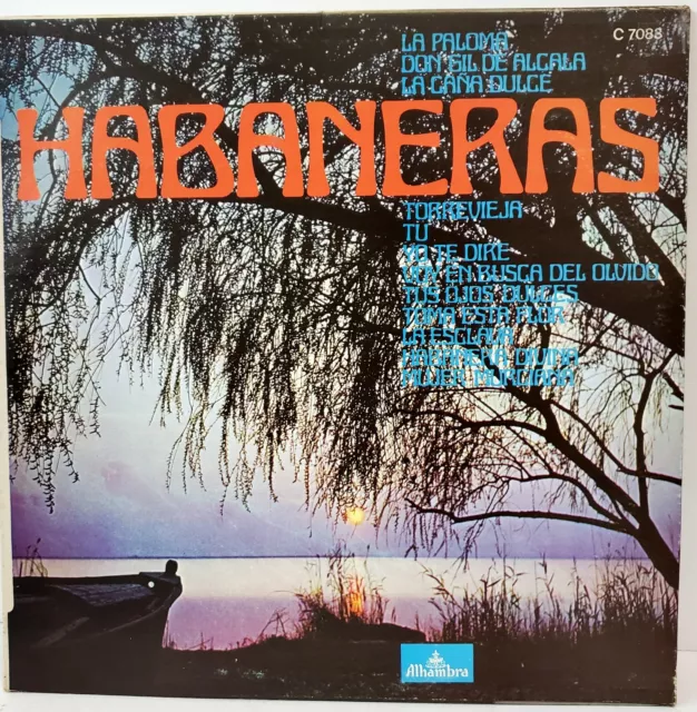 Habaneras. Agrupacion Vocal de Camara de Valencia. Ma. Teresa Oller. LP Vinyl.