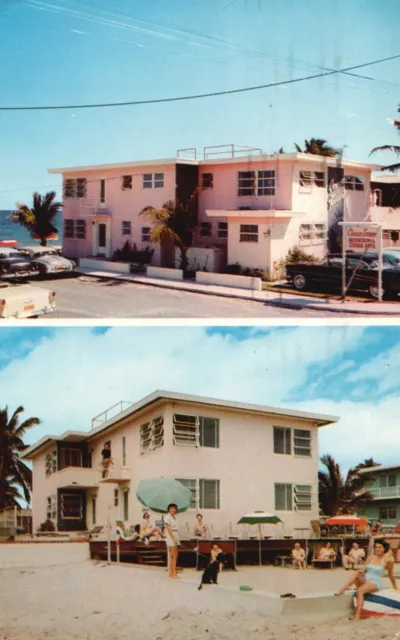 Postcard FL Lauderdale by the Sea Ocean Terrace Apartments 1958 Vintage PC J3771