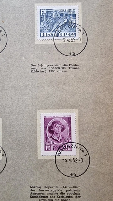 Briefmarken Polen 1952 Gestempelt 3