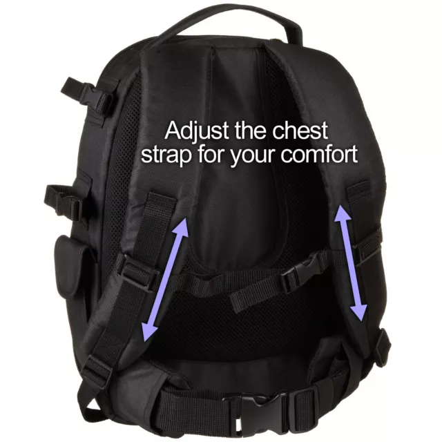 Extra Large Digital Camera Shoulder Backpack SLR DSLR Bag for Nikon Sony Canon 3